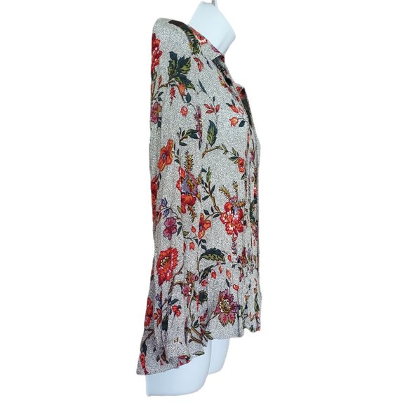 Anthropologie MAEVE Floral Janie Pheasant Top Size 2 - Picture 8 of 11
